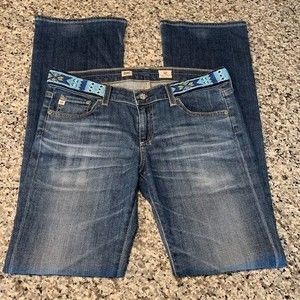 AG Adriano Goldschmied Women's 31 Jeans Angel Boot Bootcut Southwestern Western